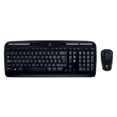 Clavier + souris Logitech MK330 QWERTY noir