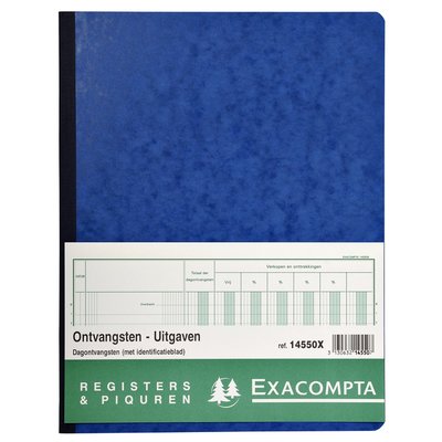 Register Piqure dagontvangsten 320x250mm 80vel assorti
