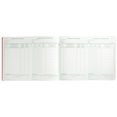 Register Piqure aandeelhouder NV/SA 250x320mm 80vel groen