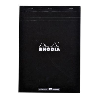 Bloc Rhodia A4 Dots 80 feuilles 90g noir