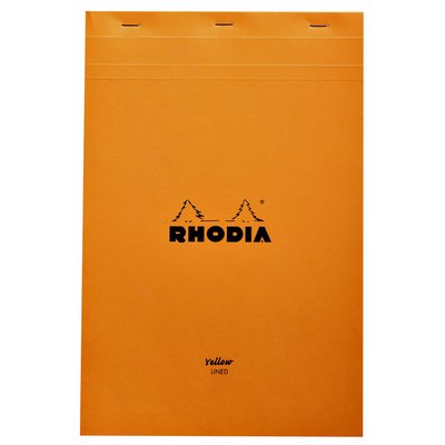 Bloc-notes Rhodia A4 ligné 80 feuilles 80g jaune