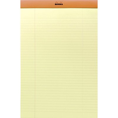 Bloc-notes Rhodia A4 ligné 80 feuilles 80g jaune