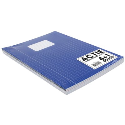 Cahier SOHO Basic A4 carreau 10x10mm 80 pages 60g assorti 5 pièces
