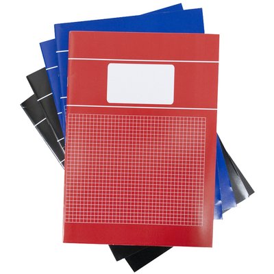 Schrift SOHO Basic A4 ruit 5x5mm 80 pagina's 60gr assorti 5 stuks