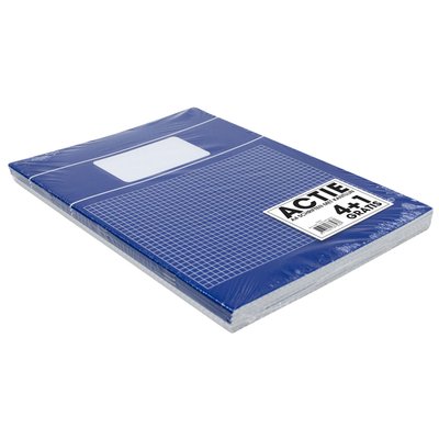 Schrift SOHO Basic A4 ruit 5x5mm 80 pagina's 60gr assorti 5 stuks