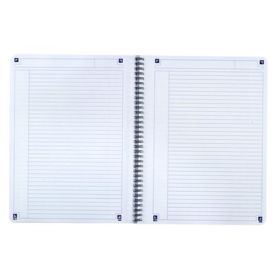 Cahier à spirale Oxford Touch A4 ligné 140 pages 80g bleu