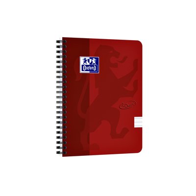 Spiraalblok Oxford Touch A5 lijn 140 pagina's 80gr rood