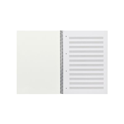 Cahier de musique Oxford A4+ 4 perforations 100 pages 80g bleu