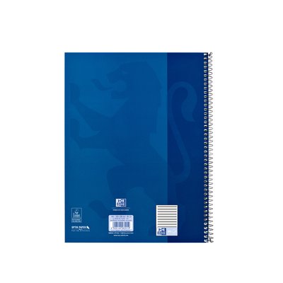 Cahier de musique Oxford A4+ 4 perforations 100 pages 80g bleu