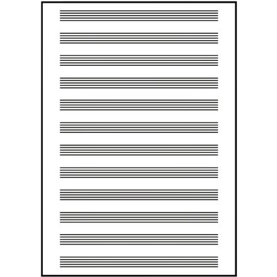 Cahier de musique Oxford A4+ 4 perforations 100 pages 80g bleu