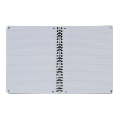 Bloc à spirale Oxford Touch A5 ligné 140pages 80g gris clair