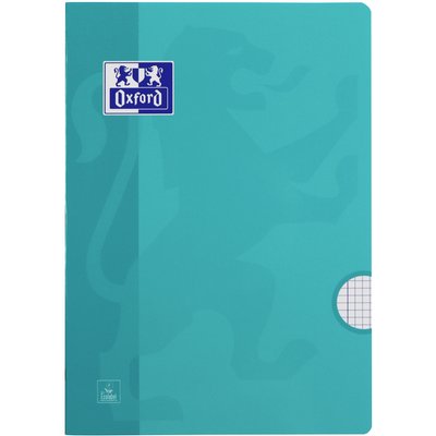 Cahier Oxford School A4 carreau 5x5mm 72 pages 80g assorti