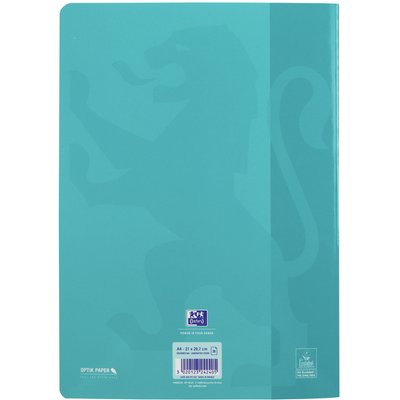 Cahier Oxford School A4 carreau 5x5mm 72 pages 80g assorti