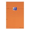 Bloc de cours Oxford Everyday A4+ ligné 4 perf 160 pages 80g orange Photo