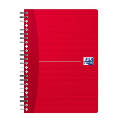 Bloc à spirale Oxford Essentials A5 ligné 180 pages 80g assorti