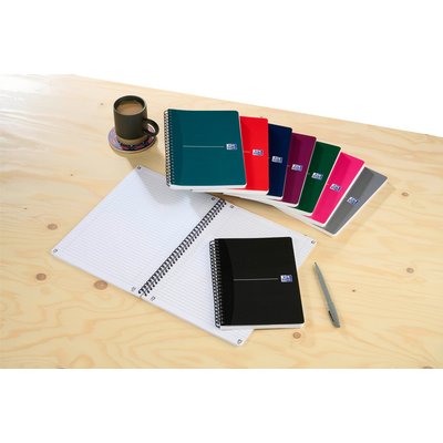 Bloc à spirale Oxford Essentials A5 ligné 180 pages 80g assorti