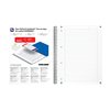 Collegeblok Oxford Office Essentials A4+ lijn 4-gaats 180 pagina's 80gr assorti foto