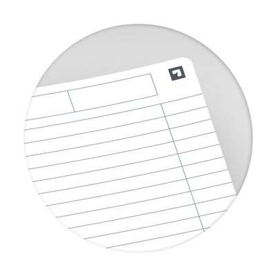 Collegeblok Oxford Office Essentials A4+ lijn 4-gaats 180 pagina's 80gr assorti