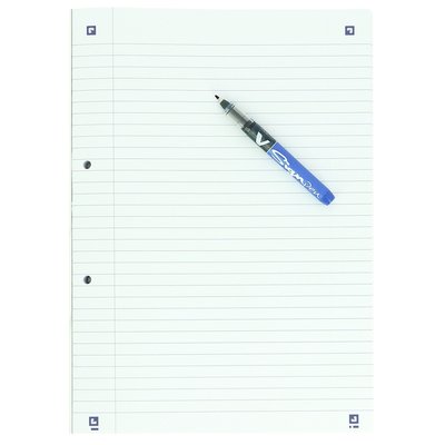 Bloc de cours Oxford School A4 ligné 2 perf 200 pages 80g assorti