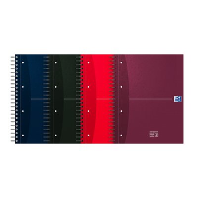 Cahier de notes Oxford Essentials European A4+ 4 trous 120 pages assorti