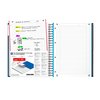 Cahier de notes Oxford Essentials European A4+ 4 trous 120 pages assorti Photo