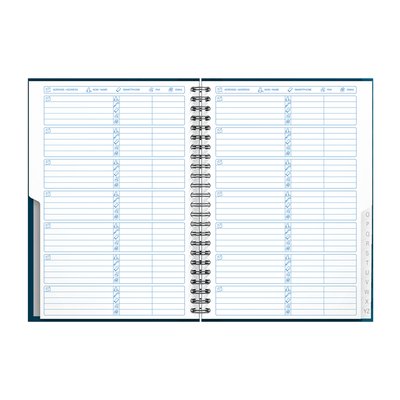 Carnet d’adresses Oxford Essentials A5 72 feuilles double spirale assorti