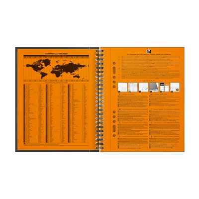 Spiraalblok Oxford International Notebook A5+ ruit 160 pagina's