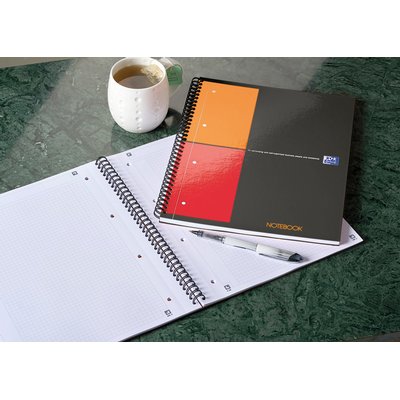 Spiraalblok Oxford International Notebook A4+ ruit 5mm