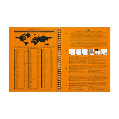 Cahier à spirale Oxford International Notebook A4+ ligné 160 pages