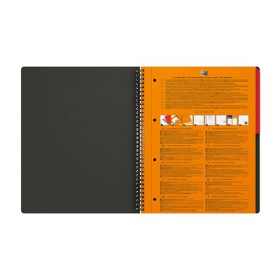 Spiraalblok Oxford International Activebook A4+ 160 pagina's ruit 5mm