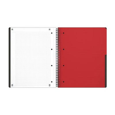 Spiraalblok Oxford International Activebook A4+ 160 pagina's ruit 5mm
