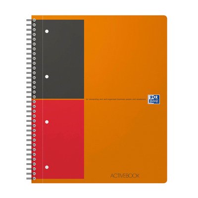 Cahier à spirale Oxford International Activebook A4+ ligné 160 pages