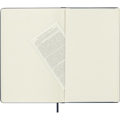 Carnet Moleskine large 210x130mm Couverture rigide ligné bleu saphir