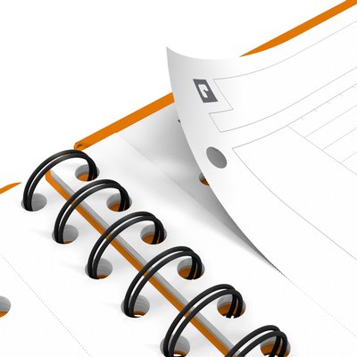 Cahier à spirale Oxford International Meetingbook A4+ ligné 160 pages