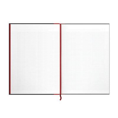 Cahier de notes Oxford Black n’ Red A4 96 feuilles carreau 5mm