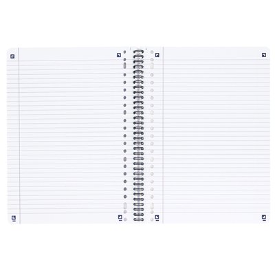 Collegeblok Oxford School A4+ lijn 23-gaats 160 pagina's 80gr assorti