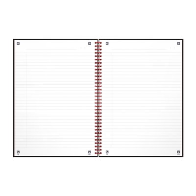 Cahier de notes Oxford Black n’ Red A4 ligné 140 pages 80g