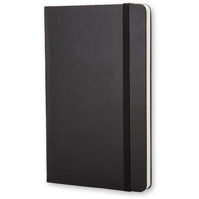 Notitieboek Moleskine large 130x210mm ruit 5x5 hard cover zwart