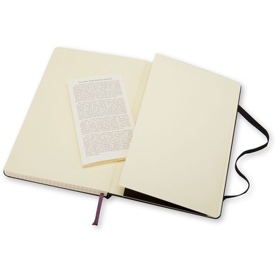 Notitieboek Moleskine large 130x210mm ruit 5x5 hard cover zwart