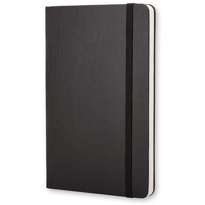 Carnet de notes Moleskine large 130x210mm uni couverture rigide noir