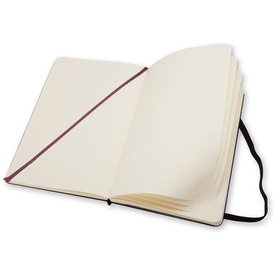 Carnet de notes Moleskine large 130x210mm uni couverture rigide noir