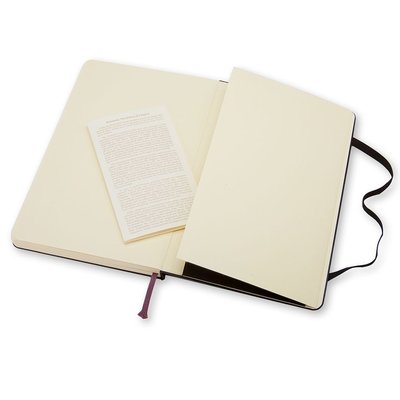 Carnet de notes Moleskine large 130x210mm uni couverture rigide noir
