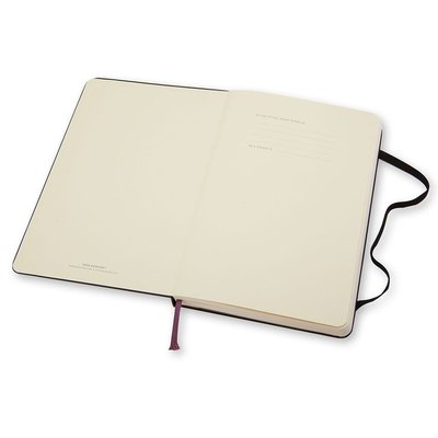 Carnet de notes Moleskine large 130x210mm uni couverture rigide noir