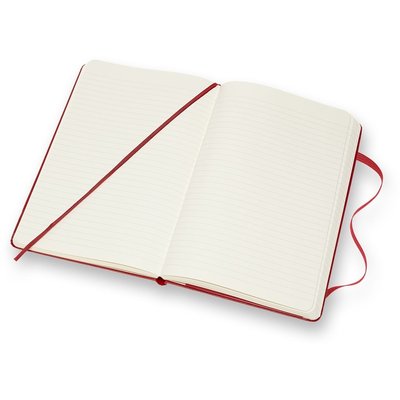 Carnet de notes Moleskine large 130x210mm ligné couverture rigide rouge