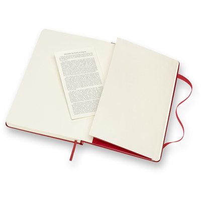 Carnet de notes Moleskine large 130x210mm ligné couverture rigide rouge