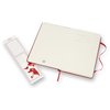 Carnet de notes Moleskine large 130x210mm ligné couverture rigide rouge Photo
