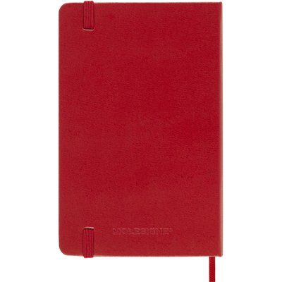 Carnet de notes Moleskine Pocket 90x140mm ligné rigide rouge