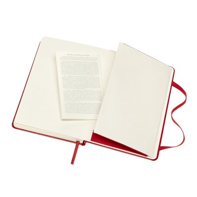 Carnet de notes Moleskine Pocket 90x140mm ligné rigide rouge