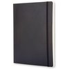Carnet de notes Moleskine XL 190x250mm ligné couverture souple noir Photo