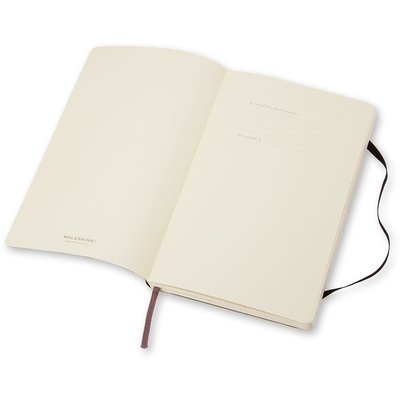 Carnet de notes Moleskine XL 190x250mm ligné couverture souple noir